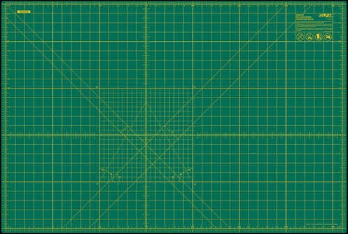 OLFA RM-MG-01 24" x 36" Green Double-Sided, Self-Healing Rotary Mat