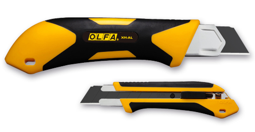 OLFA 25mm Fiberglass Rubber Grip Utility Knife (XH-AL)
