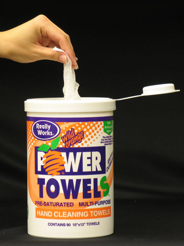 Really Works Power Towels: 10" x 12" White Textured